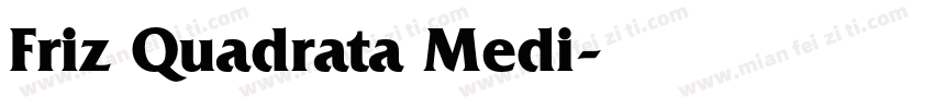 Friz Quadrata Medi字体转换